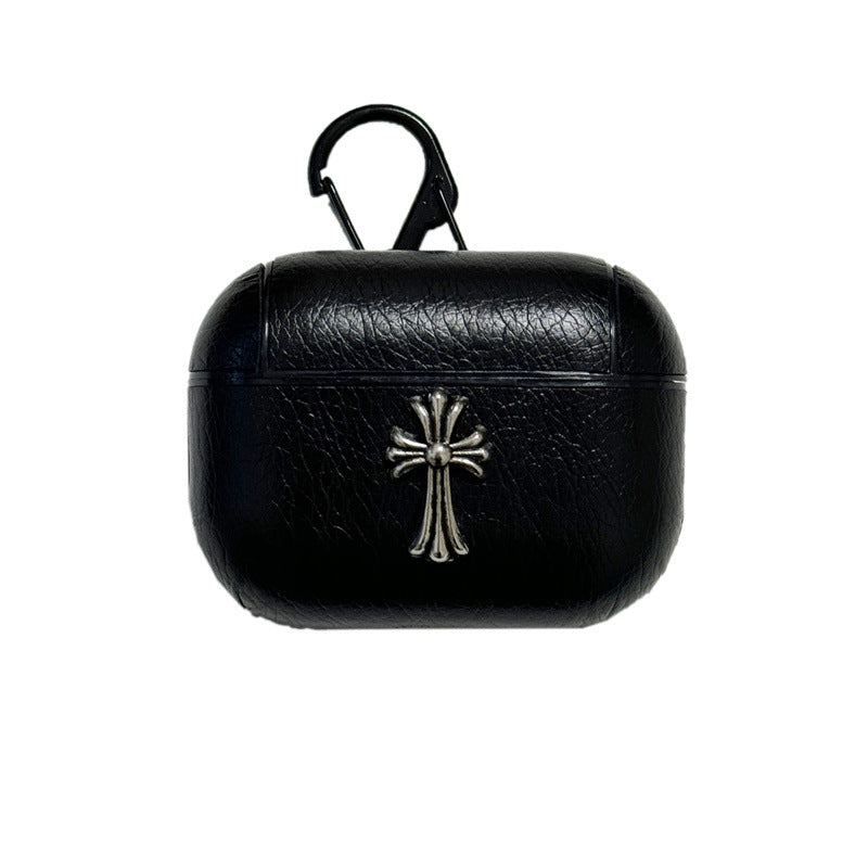 Chrome Hearts 가죽 AirPods 케이스 – 고딕 스타일, 일상 보호