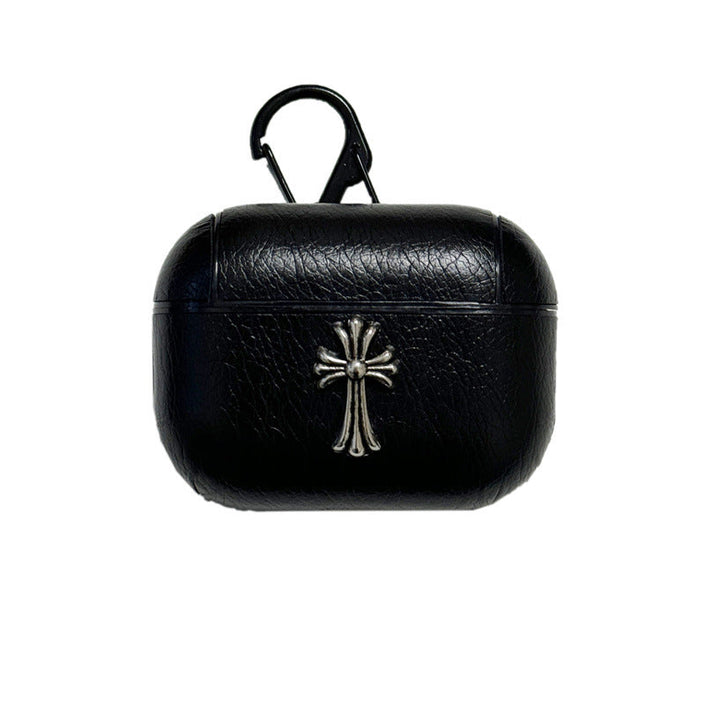 Cás AirPods Leathar Chrome Hearts - Stíl Ghotach, Cosaint Laethúil