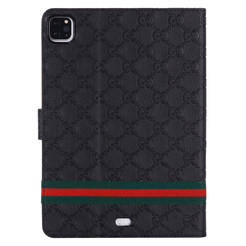 3D Embossing Flip Cover Holster Apple iPad Cases With Stand Function