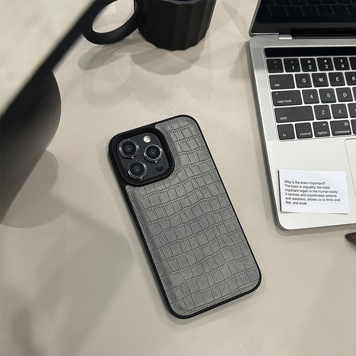 דפוס עור תנין 15 Apple 16 כיסוי לטלפון נייד 17promax רטרו פרימיום בסגנון 12 לאייפון13 מגמת אישיות