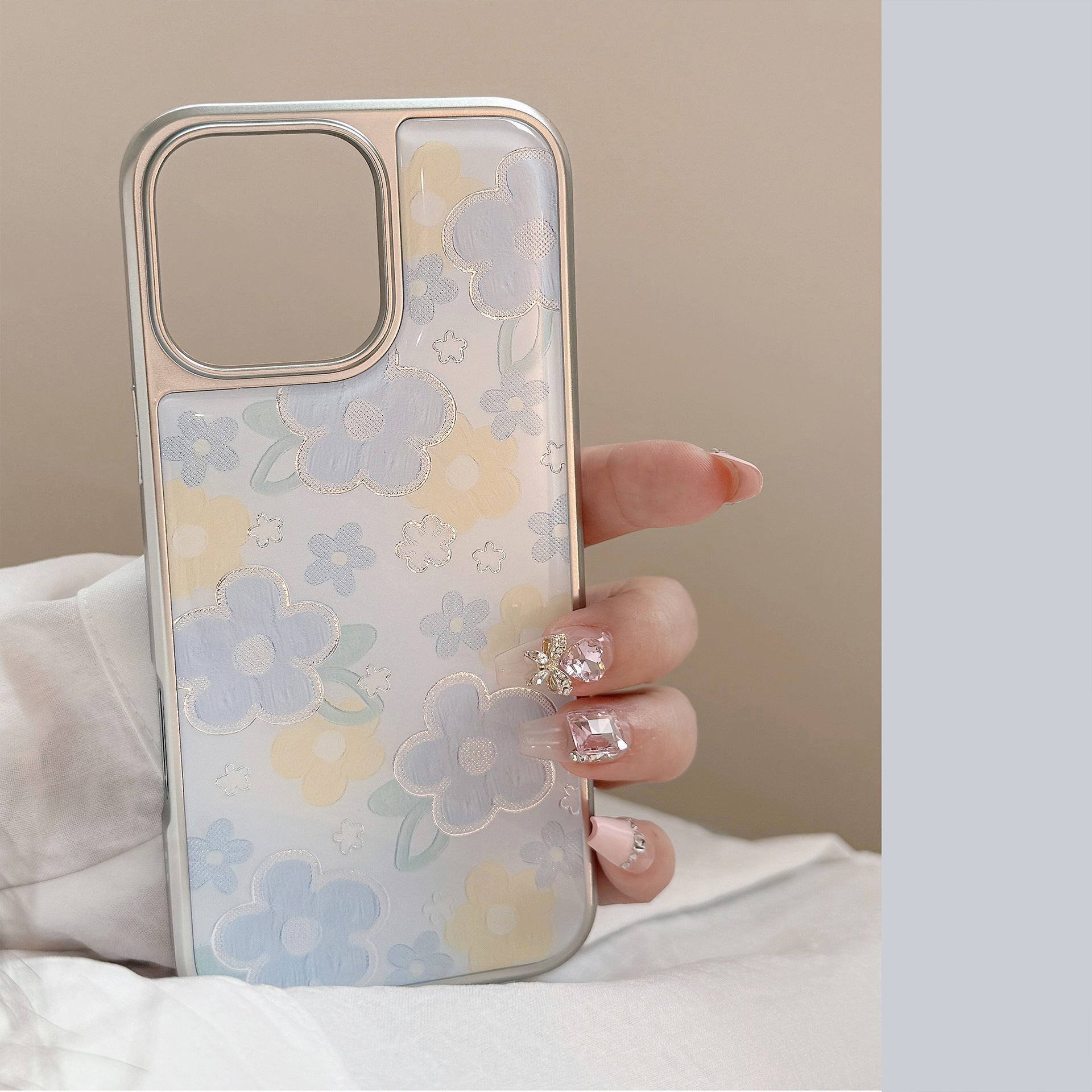 Kullattu öljymaalaus kukka omena 16promax matkapuhelinkuori iphone 15 Epoxy 17 sopii huawei mate 70