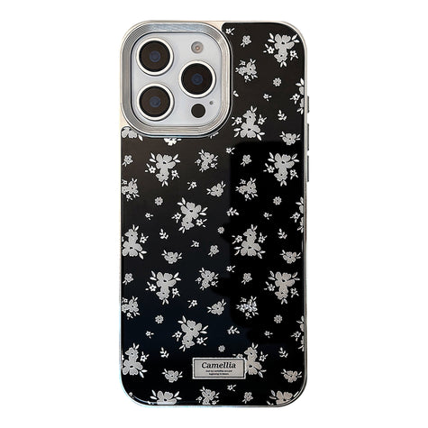 Gilt flower apple 17promax mobile phone case 16 for iPhone15 anti-drop 14 dark wind 13 hard premium