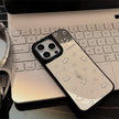 Applicable to Apple 16Pro mobile phone case max mirror smile full screen iphone15 minimalist 13 anti-drop 17 niche hard