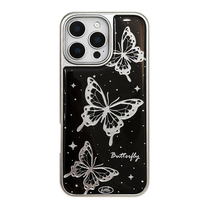 Custodia epossidica dorata per iPhone 16 Custodia per cellulare Apple 15 Pro Max 14 Dark Wind Butterfly 17 Adatta per Huawei