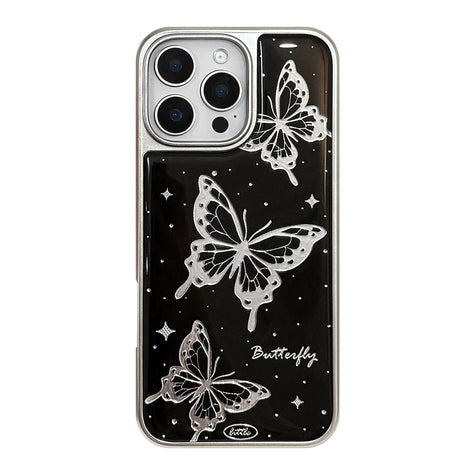 Gilt iphone16 Epoxy Case Apple 15Pro Max Mobile Phone Case 14 Dark Wind Butterfly 17 Suitable for Huawei