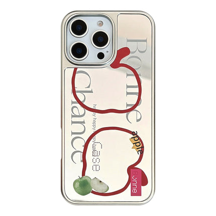 Premium Sense è adatto per la custodia per cellulare 16 pro max iPhone 17 Mirror Line Apple 15 galvanica argento 13 generazione