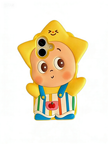 LuckyStar Cartoon Silikon iPhone-fodral – Söt Star Baby med Crossbody-rem